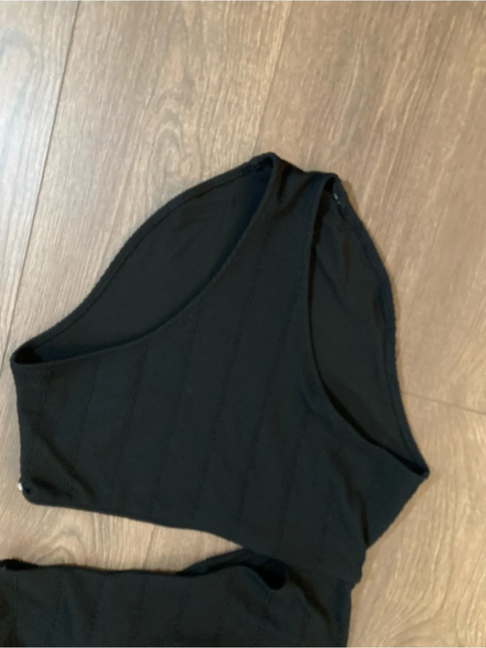 Aerie Swim One Piece Full Coverage Swimsuit Black Size Large